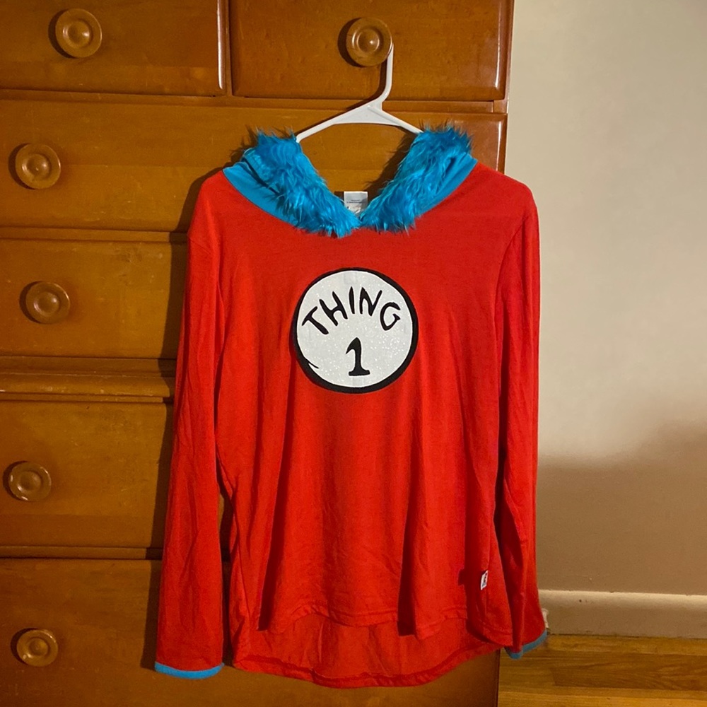 Long sleeve Thing 1 & Thing 2 Halloween costume